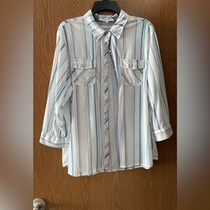 Eden & Olivia Striped Button Down
